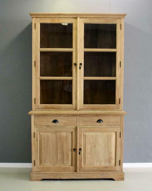 Buffetkast teakhout, 127cm breed, 220cm hoog; Indoteak, Huis en Inrichting, Kasten | Buffetkasten, 25 tot 50 cm, Met lade(s), Met deur(en)