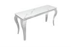 Elegante consoletafel MODERN BAROQUE 145cm met glazen blad, Huis en Inrichting, Tafels | Sidetables, Ophalen of Verzenden, Nieuw
