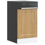 vidaXL Vaatwaspaneel Porto 45x1,5x67 cm bewerkt hout, Verzenden, Nieuw, Bruin