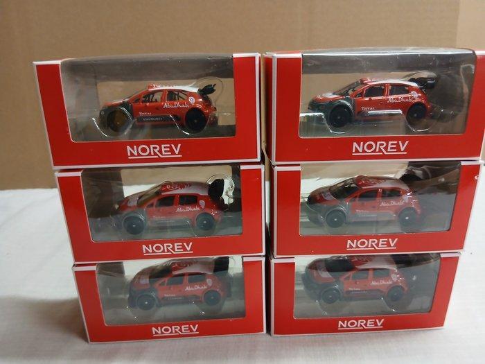 Norev 1:64 - Modelauto (6) - Citroen c3 wrc rallye Norev Abu, Hobby en Vrije tijd, Modelauto's | 1:5 tot 1:12