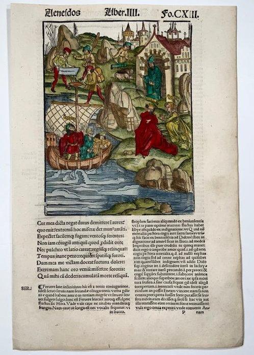 Master of Gruninger Workshop, Virgil - Aeneas departs & Dido, Antiek en Kunst, Antiek | Boeken en Bijbels