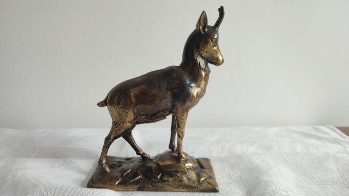 Chamois, Chevreuil - RARE - Beeld, Chamois dans la montagne, Antiek en Kunst, Curiosa en Brocante