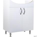 Onderkast voor wastafel glans wit 76 x 35 cm op pootjes, Doe-het-zelf en Verbouw, Sanitair, Ophalen of Verzenden, Nieuw, Wastafel