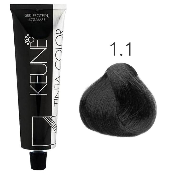 Keune  Tinta Color  1.1  60 ml, Sieraden, Tassen en Uiterlijk, Uiterlijk | Haarverzorging, Nieuw, Verzenden