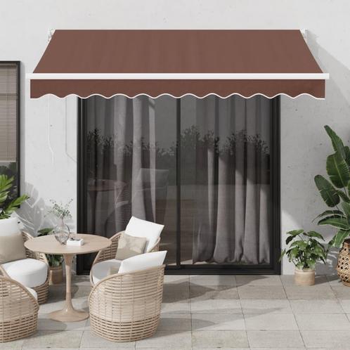 vidaXL Luifel handmatig uittrekbaar 300x250 cm bruin, Tuin en Terras, Zonneschermen, Nieuw, Verzenden