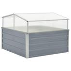 Tuinkas 100x100x85 cm gegalvaniseerd staal grijs (Overige), Huis en Inrichting, Verzenden, Nieuw