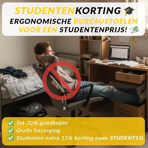 STUDENTEN DEAL – Ergonomische bureaustoelen vanaf €100,-, Huis en Inrichting, Bureaustoelen, Ergonomisch, Zo goed als nieuw, Bureaustoel