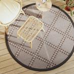 vidaXL Buitenkleed ARAKIL Ø160 cm polypropeen bruin, Verzenden, Nieuw, Bruin