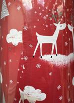 Inpakpapier Kerst Rendieren Rood - Breedte 30 cm - m lang -, Nieuw, Overige typen, Ophalen of Verzenden
