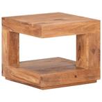 vidaXL Salontafel 45x45x40 cm massief acaciahout, Huis en Inrichting, Tafels | Salontafels, Verzenden, Nieuw, Overige houtsoorten