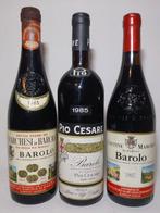 1965 , 1982 Marchesi di Barolo & 1985 Pio Cesare - Barolo -, Nieuw