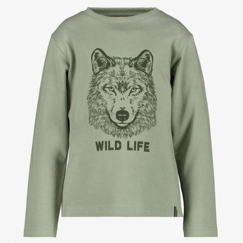 Unsigned jongens trui met wolvenkop groen maat 92, Kleding | Dames, Truien en Vesten, Nieuw, Verzenden