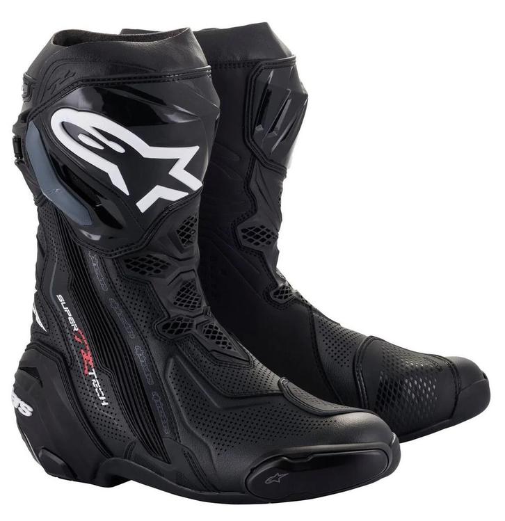Alpinestars Supertech R Vented Zwart Laarzen, Motoren, Kleding | Motorkleding, Nieuw met kaartje, Laarzen, Verzenden