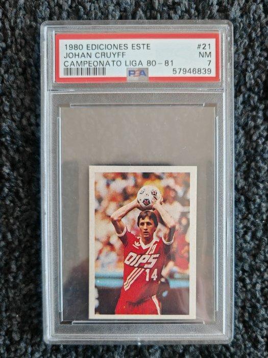 1980 Ediciones Este Johan Cruyff #21 - PSA 7 Graded sticker, Verzamelen, Stickers