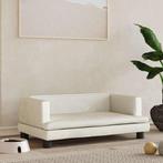 vidaXL Hondenmand 80x45x30 cm fluweel crèmekleurig, Verzenden, Nieuw