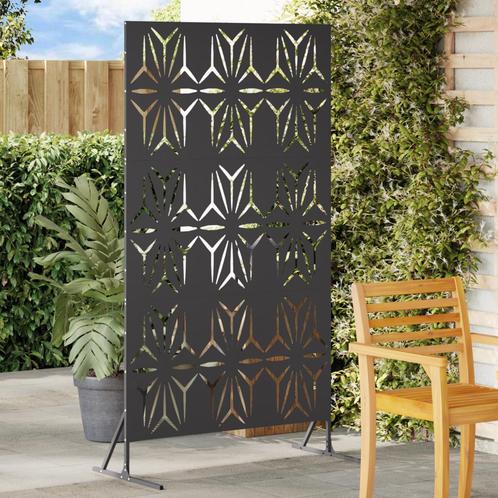 vidaXL Privacyscherm - Zwart, 100x50x180 cm, Staal., Tuin en Terras, Schuttingen, Nieuw, IJzer, Verzenden