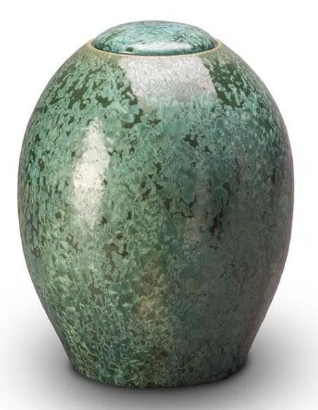 Keramische urn emerald kristal een sieraad in uw huis, Huis en Inrichting, Overige Huis en Inrichting, Nieuw