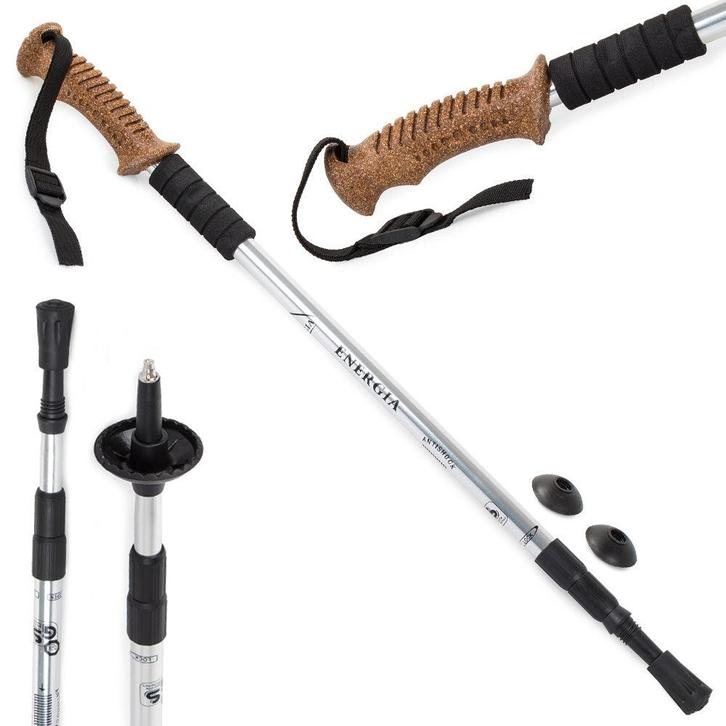 Energia nordic walking wandelstokken set van 2 - handvat van, Caravans en Kamperen, Kampeeraccessoires, Ophalen of Verzenden