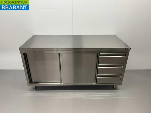 RVS Werkkast Kast Werktafel Premium-line 2 schuifdeuren en 3, Zakelijke goederen, Horeca | Keukenapparatuur, Nieuw in verpakking