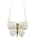 Zonder Minimumprijs - Hanger - 9 kt. Geel goud, Zilver, Sieraden, Tassen en Uiterlijk, Antieke sieraden