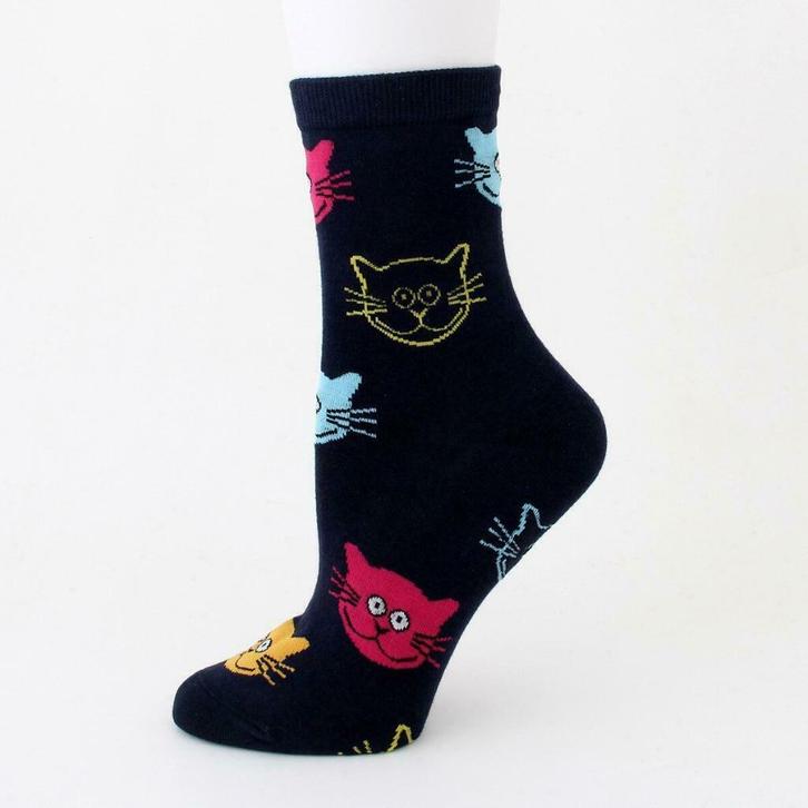 Katten sokken blauw | dames & heren | Gekleurde kattenkoppen, Kleding | Dames, Sokken en Kousen, Blauw, Nieuw, Overige maten, Sokken en Kniesokken