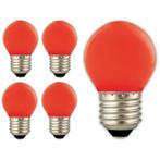 Calex LED kogellamp 240V 1W 12lm E27 Rood (E27 LED), Verzenden, Nieuw
