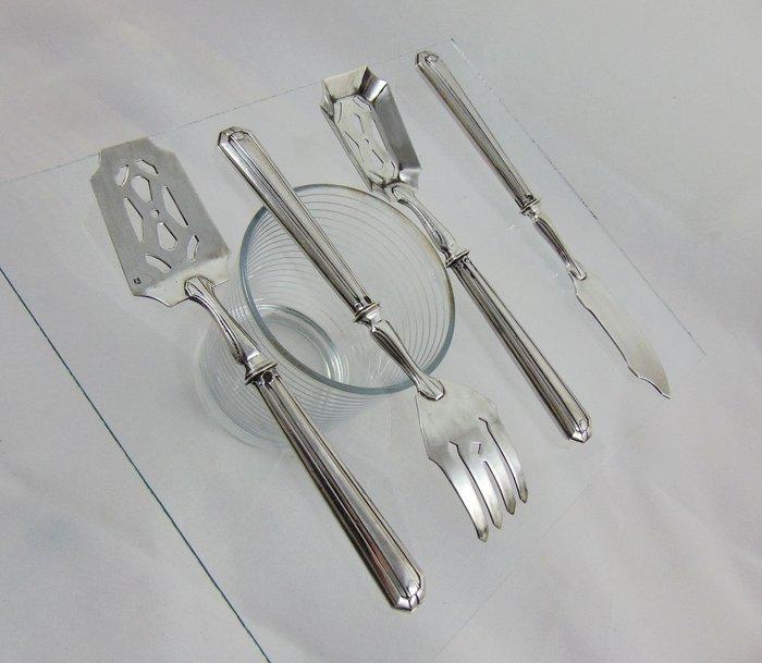 Antique French - Hors doeuvre set - P. Rousseau – ca. 1900, Antiek en Kunst, Antiek | Goud en Zilver