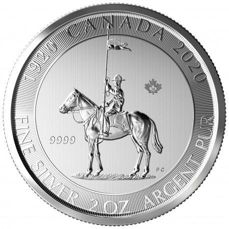 Royal Canada Mounted Police 2 oz 2020, Postzegels en Munten, Munten | Amerika, Noord-Amerika, Losse munt, Zilver, Verzenden
