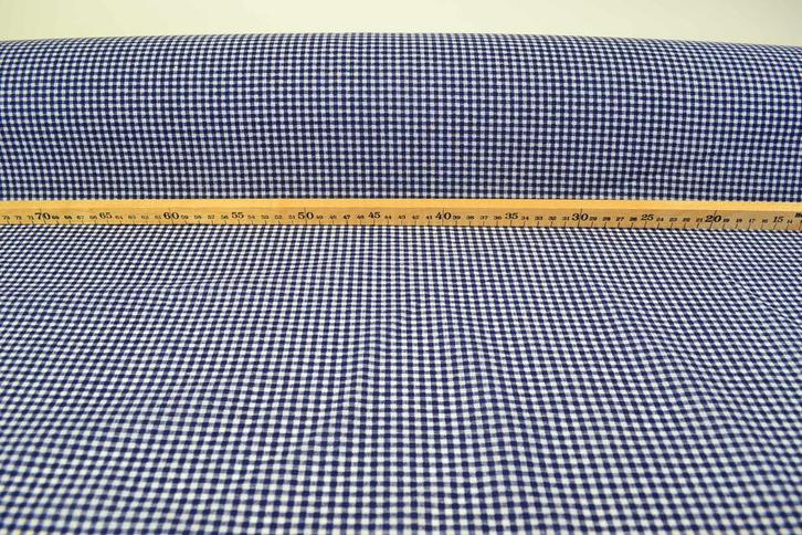 Boerenbont Ruitjes 0.3 CM Marine, Hobby en Vrije tijd, Stoffen en Lappen