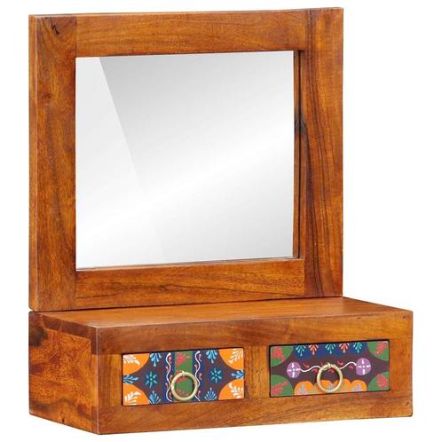 vidaXL Wandkast 40x20x50 cm van Massief Acaciahout, Huis en Inrichting, Kasten | Overige, Nieuw, Verzenden
