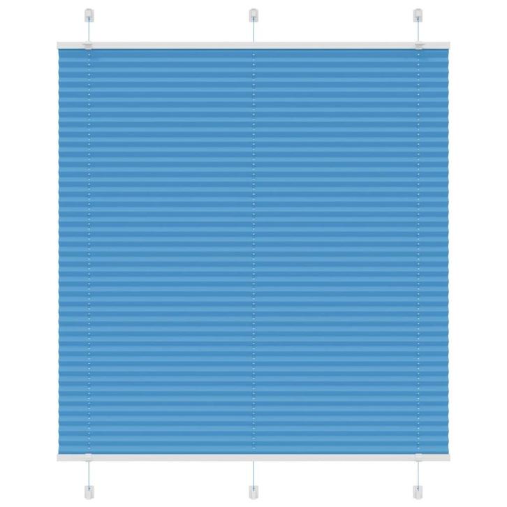vidaXL Plissé rolgordijn 115x100cm stofbreedte 114,4cm, Huis en Inrichting, Stoffering | Gordijnen en Lamellen, Blauw, Nieuw, Verzenden