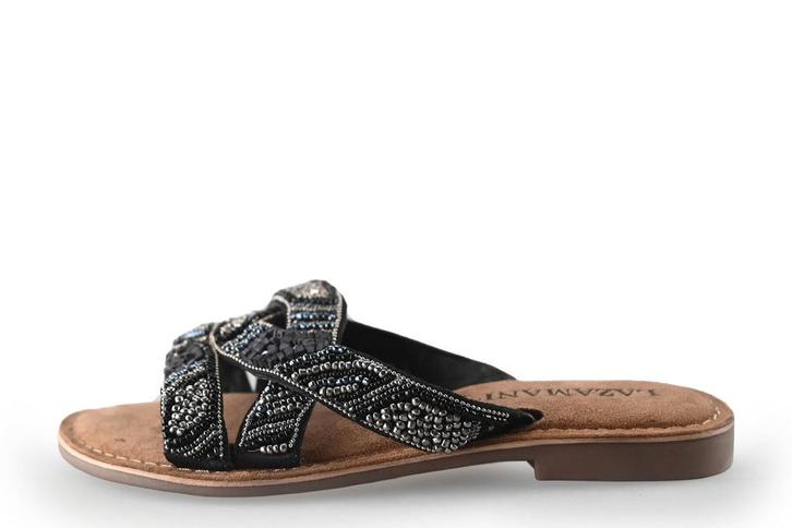 Lazamani Slippers in maat 36 Zwart | 10% korting, Kleding | Dames, Schoenen, Zwart, Zo goed als nieuw, Slippers, Verzenden