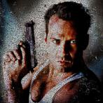 David Law - Crypto Bruce Willis - Die Hard - Format XL 60x60, Antiek en Kunst