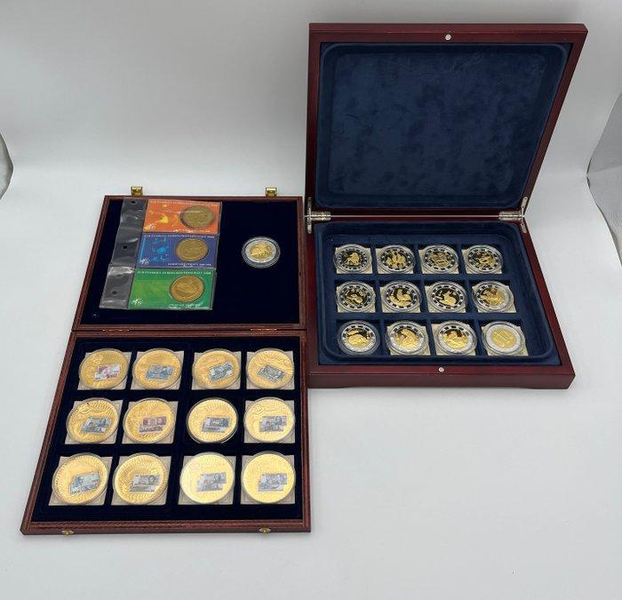 Wereld, China, Oostenrijk. Ankaufsposten mit 2 hochwertigen, Postzegels en Munten, Munten | Europa | Niet-Euromunten