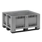 Kunststof Palletbox Grijs 1200 x 1000 x 600 mm 3 sleden -, Doe-het-zelf en Verbouw, Hout en Planken, Verzenden, Nieuw
