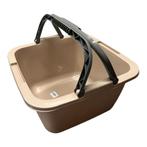 Afwasbak – Vierkante Afwasteil – 18,5 Liter – Beige – Met, Ophalen of Verzenden, Nieuw