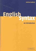 English Syntax hardcover 9780521834995, Zo goed als nieuw