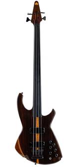 Chris Larkin Reacter B4 Custom Fretless Bass Wenge Santos..., Muziek en Instrumenten, Gebruikt, Ophalen of Verzenden