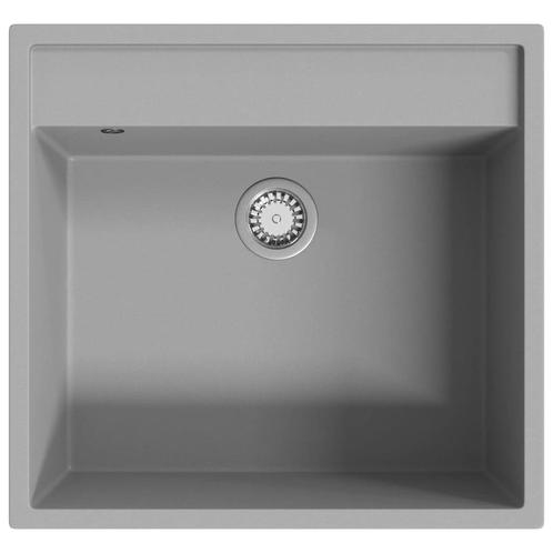 Granieten Spoelbak Grijs - | Tweedekansje | Voor de Klusser, Huis en Inrichting, Keuken | Keukenelementen, 50 tot 75 cm, Grijs