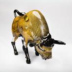 sculptuur, Aurum Taurus - Toro 24k in Vetro di Murano fatto