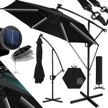 KESSER® Zweefparasol - LED Solar - 350cm x 350cm - Tuinparas beschikbaar voor biedingen