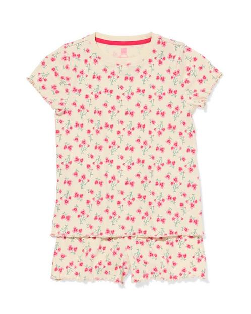 HEMA Kinder shortama bloem gebroken wit, Kinderen en Baby's, Kinderkleding | Overige, Nieuw, Verzenden