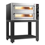GGM Gastro | Elektrische pizzaoven - (Volle vuurvaste klei), Verzenden, Nieuw in verpakking