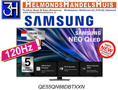 Nieuwe Samsung QE55QN88D NEO Qled tv laagste prijs van NL, Audio, Tv en Foto, Televisies, 100 cm of meer, Smart TV, 120 Hz, 4k (UHD)