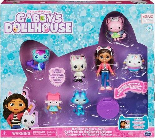Gabbys Poppenhuis - Speelfigurenset - met Gabby, 6 katjes, Kinderen en Baby's, Speelgoed | Overig, Verzenden