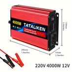 Omvormer 12V naar 230V - Rood - Pure Sinusgolf, Verzenden, Zo goed als nieuw