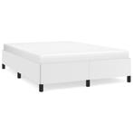 Bedframe 140x190 Wit | Stijlvol Slapen | Retourdeal, Huis en Inrichting, Slaapkamer | Bedden, Overige materialen, Wit, Nieuw, Twijfelaar