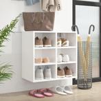vidaXL Schoenenkast 52,5x30x50 cm hoogglans wit, Huis en Inrichting, Kasten | Overige, Nieuw, Verzenden