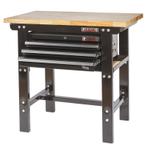 Werkbank 100 cm met hardhouten blad en gereedschapskist -, Ophalen of Verzenden, Nieuw