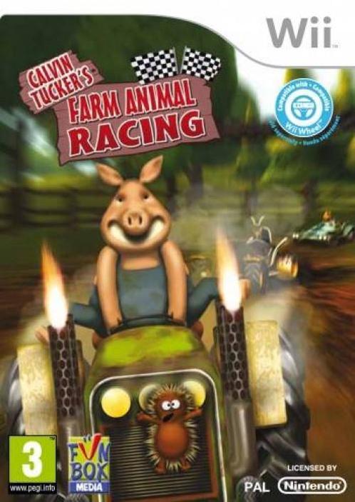 Calvin Tuckers Farm Animal Racing (Nintendo Wii), Spelcomputers en Games, Games | Nintendo Wii, Gebruikt, Verzenden
